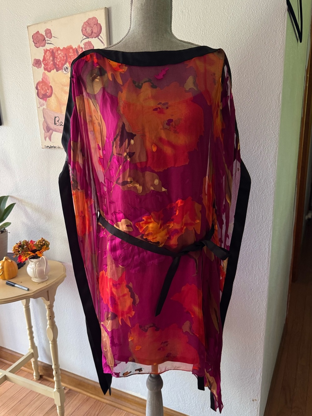 Aidan Mattox kaftan cheer kimono size 12